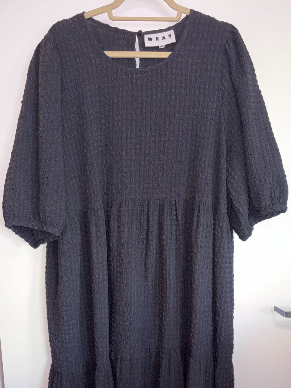 Black Dress with Pockets and Poufy Sleeves from Wray *NO LONGER IN BUSINESS